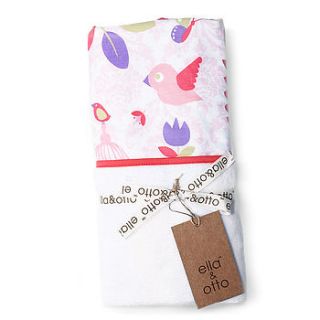 bird baby blanket by ella & otto