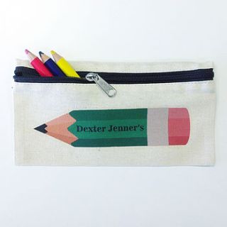 personalised coloured pencil case by 3 blonde bears