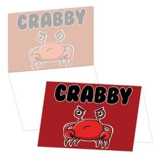 ECOeverywhere Crabby Boxed Card Set, 12 Cards and Envelopes, 4 x 6 Inches, Multicolored (bc12684)  Blank Postcards 