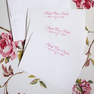 set of 15 juillet 'head over heels' cards by le trousseau