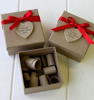 personalised '10 things i love about you' box by posh totty designs interiors