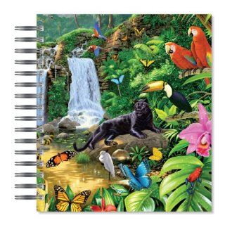 ECOeverywhere Rainforest Harmony Picture Photo Album, 18 Pages, Holds 72 Photos, 7.75 x 8.75 Inches, Multicolored (PA14106)  Wirebound Notebooks 