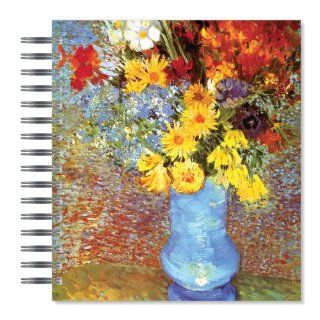 ECOeverywhere Vase with Anemone Picture Photo Album, 18 Pages, Holds 72 Photos, 7.75 x 8.75 Inches, Multicolored (PA12764)  Wirebound Notebooks 
