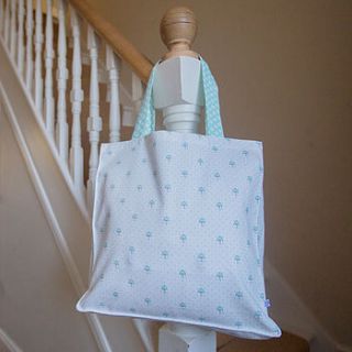 umbrella polka dot shopper bag by 'by alex'