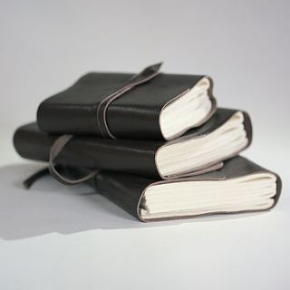 fair trade eco leather travel journal by nkuku