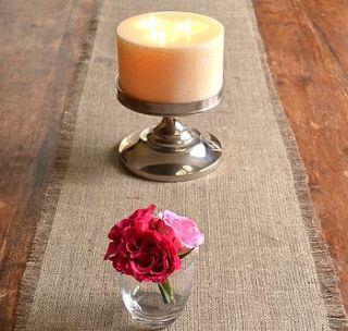 hessian table runner by bluebells & bunting