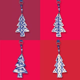 blue tree christmas decoration by roelofs & rubens