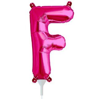 Magenta Letter F 16 Inch Foil Balloon Toys & Games