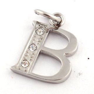 Love Necklace Letter B & Cz Diamond Pendants Necklaces for Women 316 Stainless Steel Necklaces for Men Charms Fashion Wedding Jewelry Pendants Unique Fashion Jewelry 50082  Baby Teether Toys  Baby