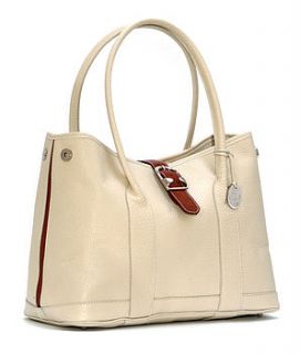 as featured in vogue   white tote bag by latimer