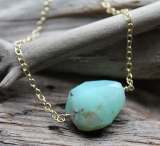 chrysoprase personalised bead necklace by marie walshe jewellery