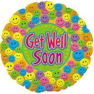 Get Well Balloons   18 Get Well Smiley Health & Personal Care