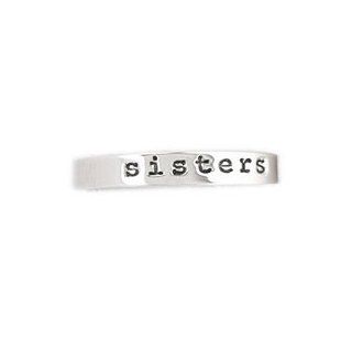 Far Fetched Slim Sterling Silver Sisters Ring (size 8) Far Fetched Talk Talk Inspirational Jewelry Jewelry