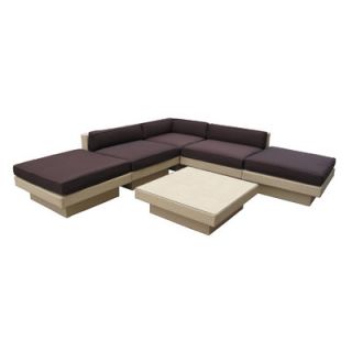 Modway Laguna 6 Piece Sectional Deep Seating Group with Cushions