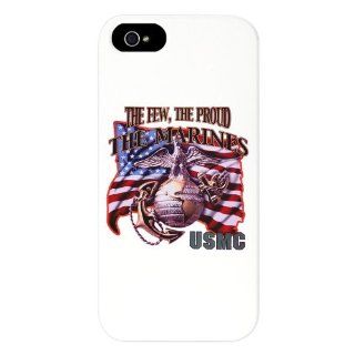 iPhone 5 or 5S Case White The Few The Proud The Marines USMC 