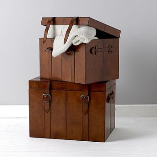 leather trunk by life of riley