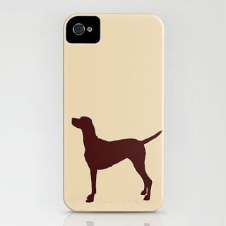 vizsla dog print case for iphone by indira albert