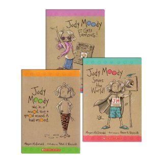 Judy Moody Set (3 Books) (Judy Moody, #1 Judy Moody (Was in a Mood. Not a Good Mood. A Bad Mood), #2 Judy Moody Saves the World, #3 Judy Moody Gets Famous) Megan McDonald, Peter H. Reynolds 9780545175203 Books
