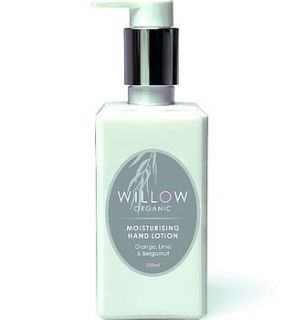 moisturising organic hand lotion by willow organic beauty