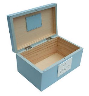 personalised boat keepsake box by freya design