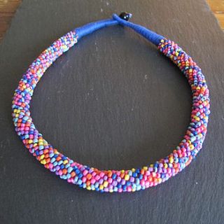 candy bead necklace by molly & pearl