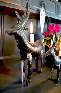 reindeer candle holder by the glam camping company