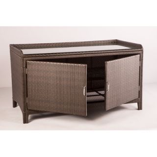 Alfresco Home All Weather Wicker Outdoor Sideboard Console Storage