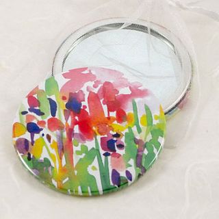 flower garden handbag mirror by think bubble