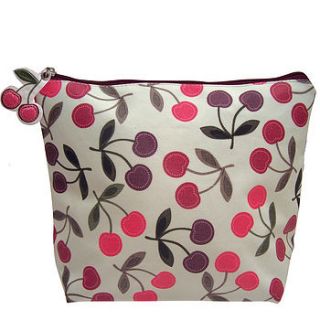 cherry design wash bag by kiki's gifts and homeware