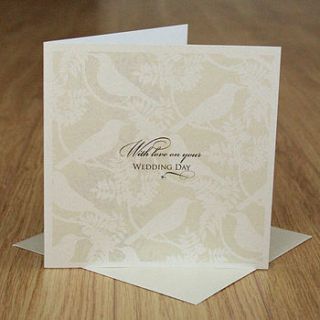 wedding day greetings card by 2by2 creative