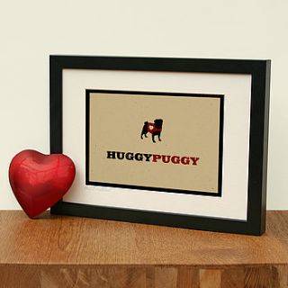 'huggy puggy' limited edition art print by the typecast gallery