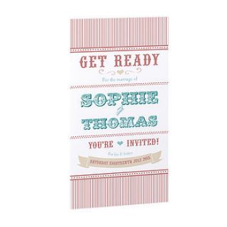 circus wedding invitations by paper themes