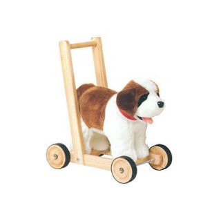 st bernard push along baby walker by hibba toys of leeds