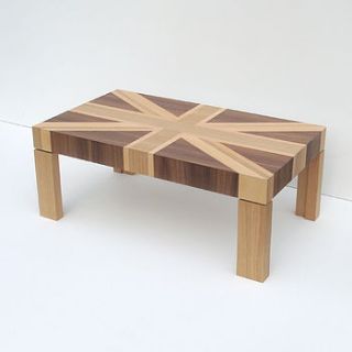 wooden union jack table by bloq