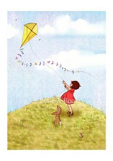 fly a kite fine art print by belle & boo