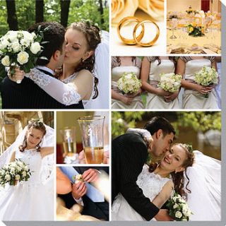 wedding photo canvas collage by art adventure