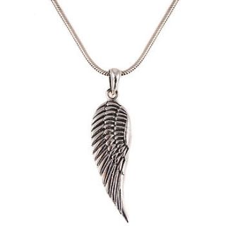 silver angel wing necklace by charlotte's web