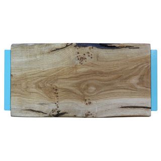 oak and iron small waney edge chopping board by oak & iron furniture