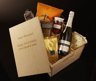personalised food lovers prosecco gift box by intervino