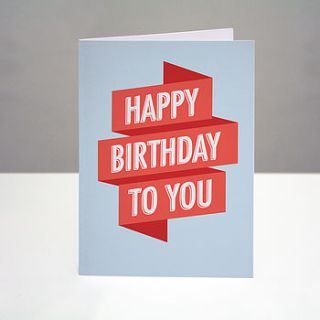 'happy birthday' card by one little dicky bird