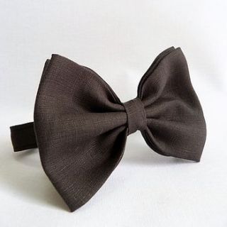 linen oversized bow tie by moaning minnie