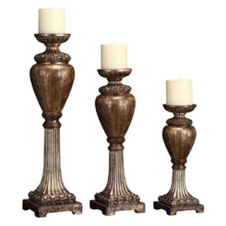 Crestview Collection Arabella Resin Candlesticks (Set of 3)