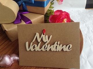 valentine natural wood gift tag by hickory dickory designs