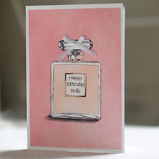 personalised perfume card by this is pretty