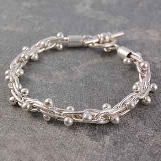 solid silver peppercorn bracelet by otis jaxon silver and gold jewellery