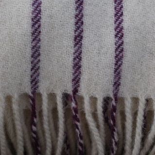 woven welsh wool blanket by damson & slate