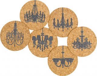 chandelier cork coasters by impulse purchase