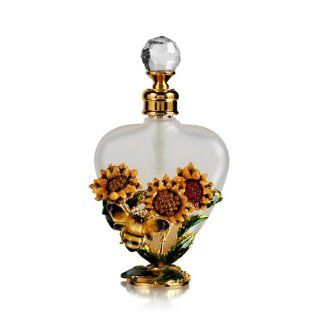 Welforth Sunflower and Bees Perfume Bottle Model No. PB 1099  Decorative Bottles  Beauty