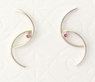 wishbone sapphire earrings by julia ann davenport jewellery
