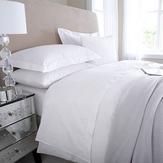 eqyptian cotton white duvet cover by the wool room